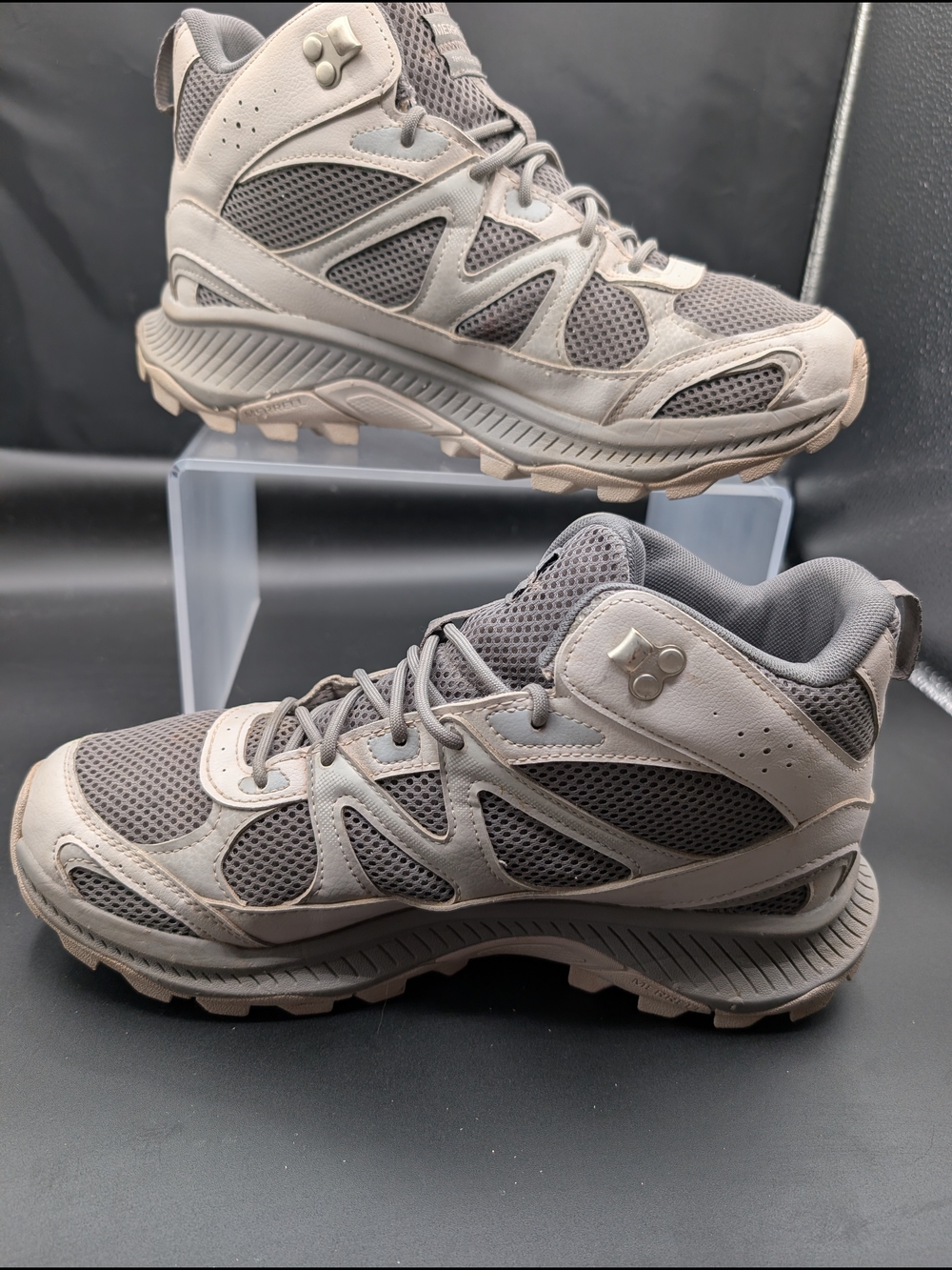 Men's Merrell Gray Tactical Hiking Shoes - Lightweight Trail Sneakers